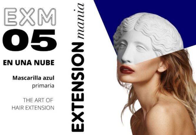 Mascarilla azul EXM para cabello rubio 05.EN UNA NUBE - Image 5