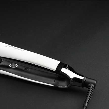 Plancha de pelo ghd platinum+ styler blanca