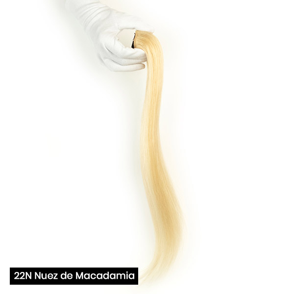 extensiones de coleta 22N nuez de macadamia