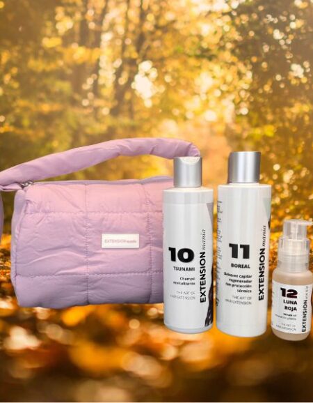 Set cuidados EXM champú con 10.TSUNAMI + Puffy Bag Violet