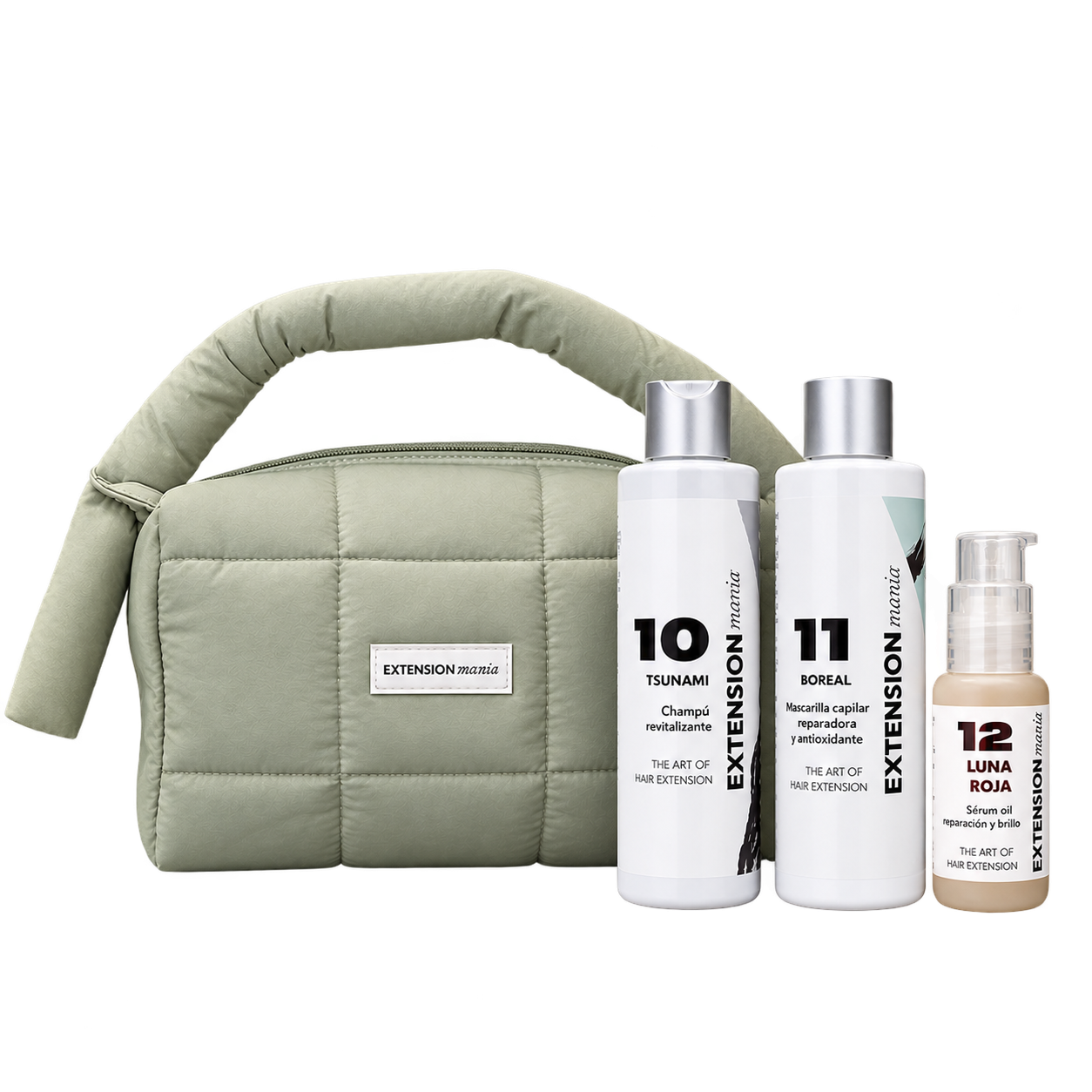 Set cuidados EXM champú con 10.TSUNAMI + Puffy Bag Mint