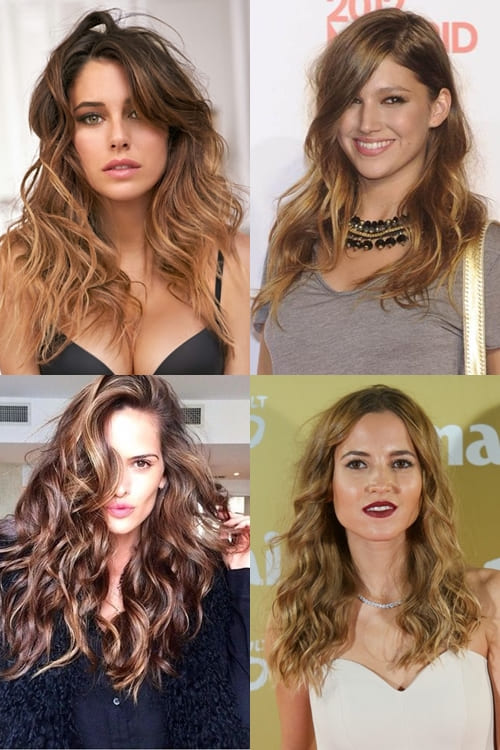 Peinados de moda 4 melenas con ondas y 1 liso con movimiento Extensionmania