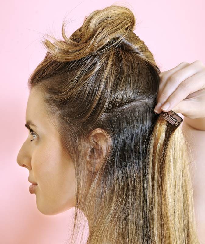 Peinado de invitada de boda con trenza XL Extensionmania