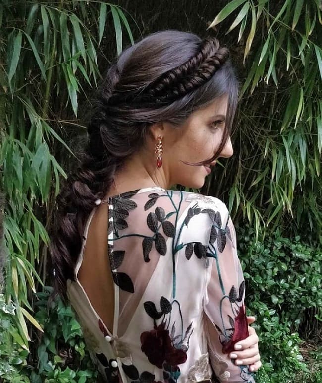 Una trenza diadema para una invitada perfecta  Extensionmania