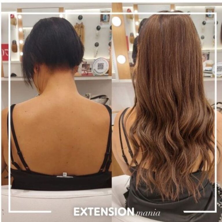 antes y después extensiones de pelo cádiz