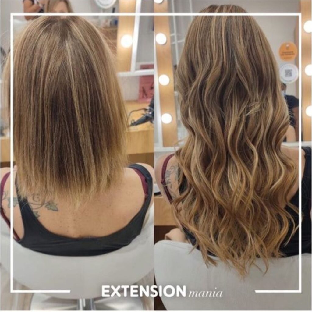 antes y despues extensiones de pelo parquesur en leganés