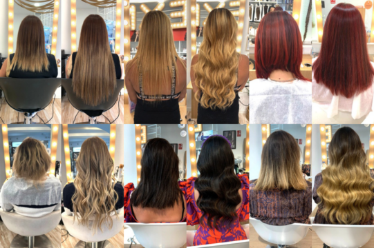 Cambios reales con extensiones de pelo